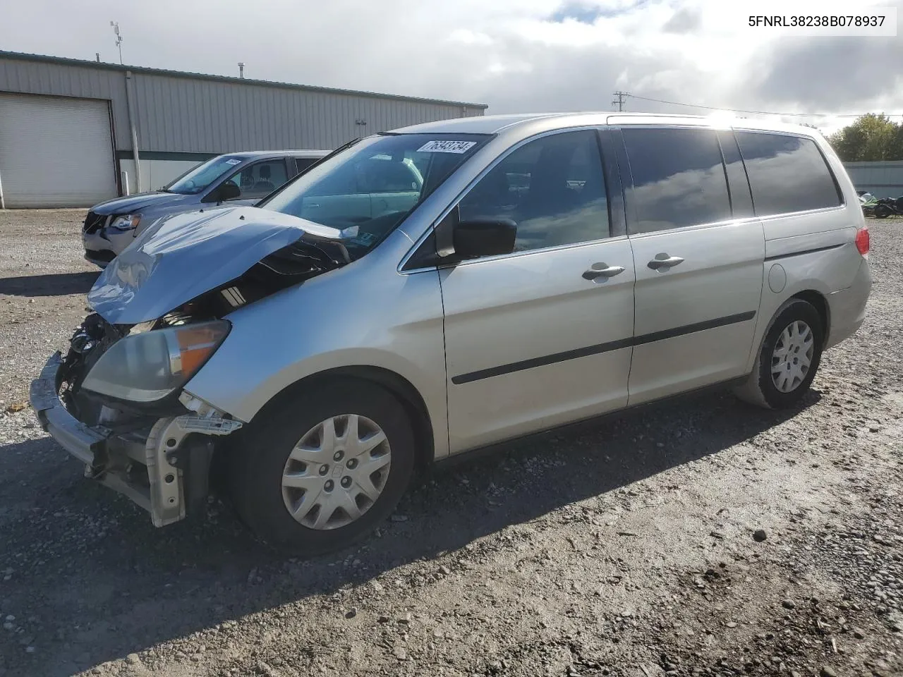 5FNRL38238B078937 2008 Honda Odyssey Lx