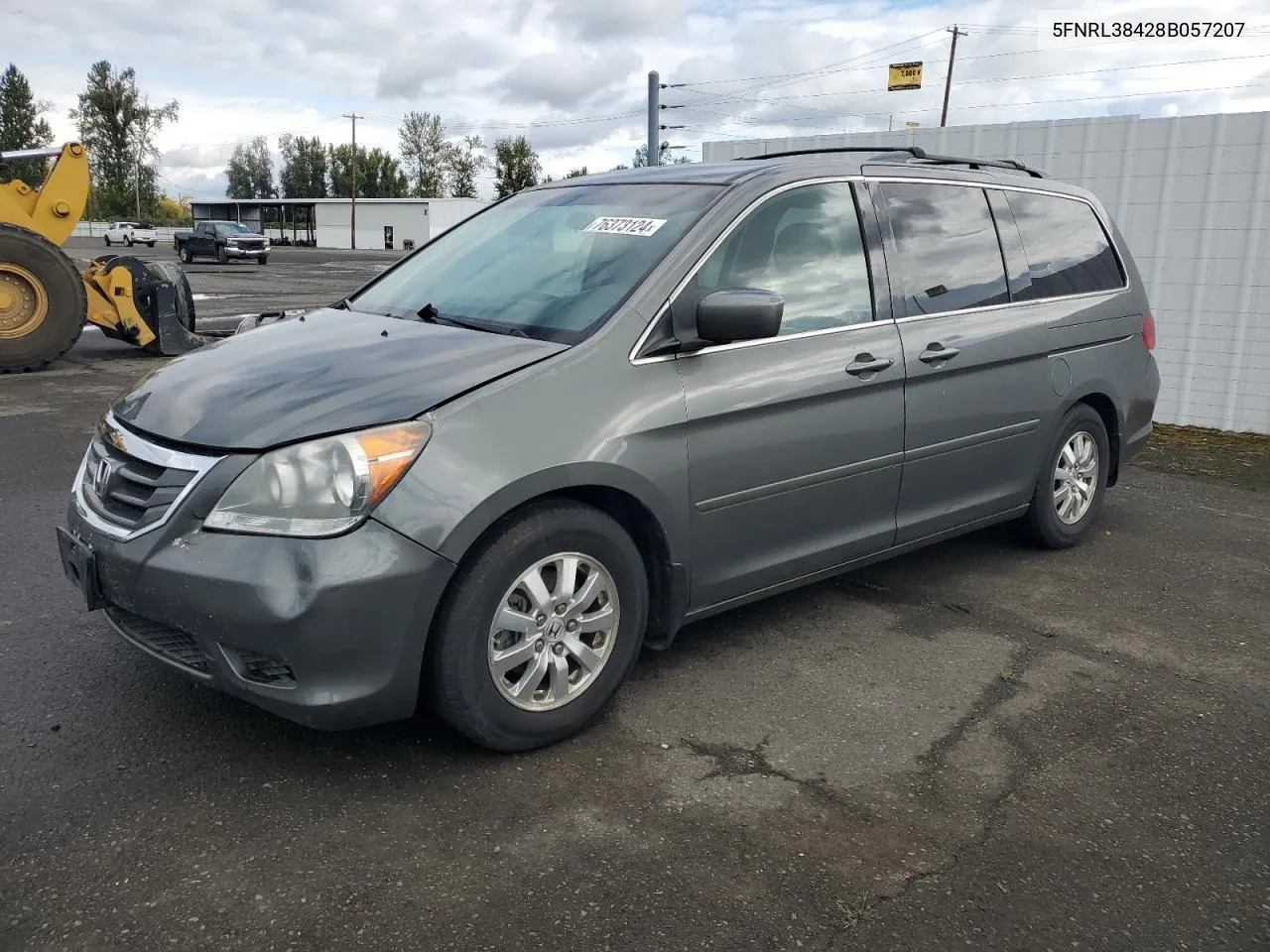 2008 Honda Odyssey Ex VIN: 5FNRL38428B057207 Lot: 76373124