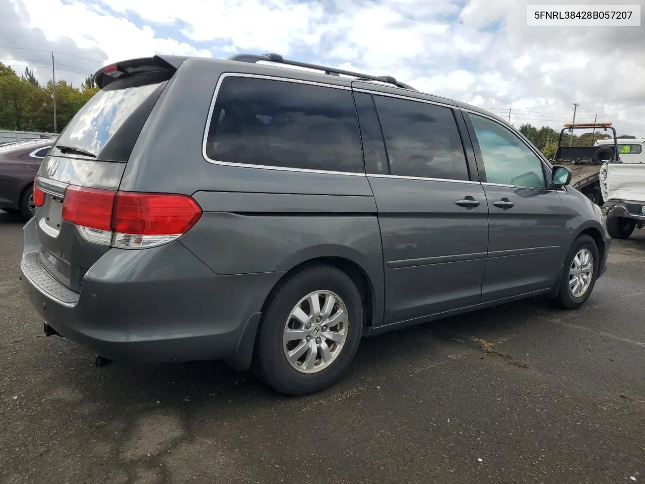 2008 Honda Odyssey Ex VIN: 5FNRL38428B057207 Lot: 76373124