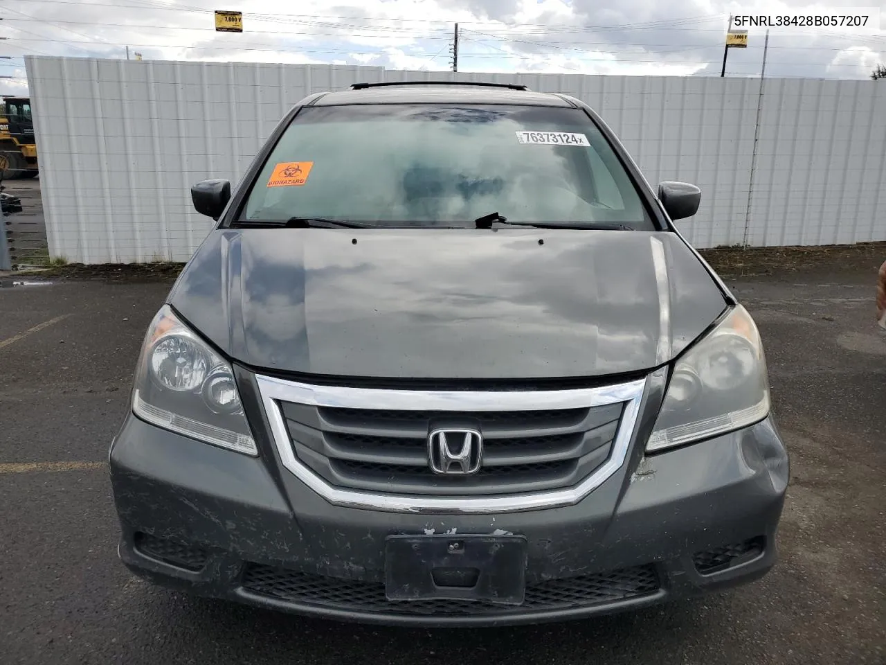 2008 Honda Odyssey Ex VIN: 5FNRL38428B057207 Lot: 76373124