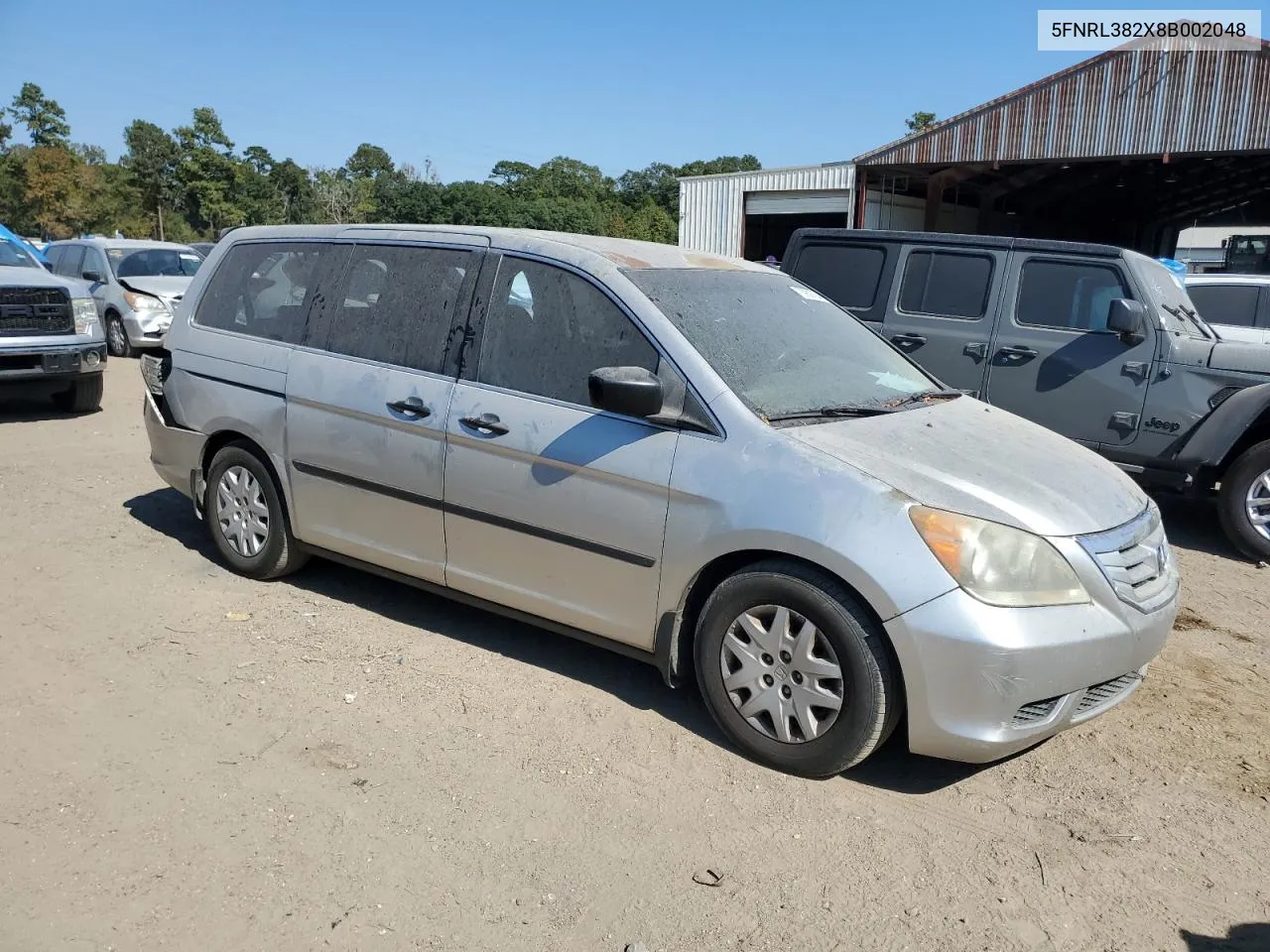 2008 Honda Odyssey Lx VIN: 5FNRL382X8B002048 Lot: 76939764