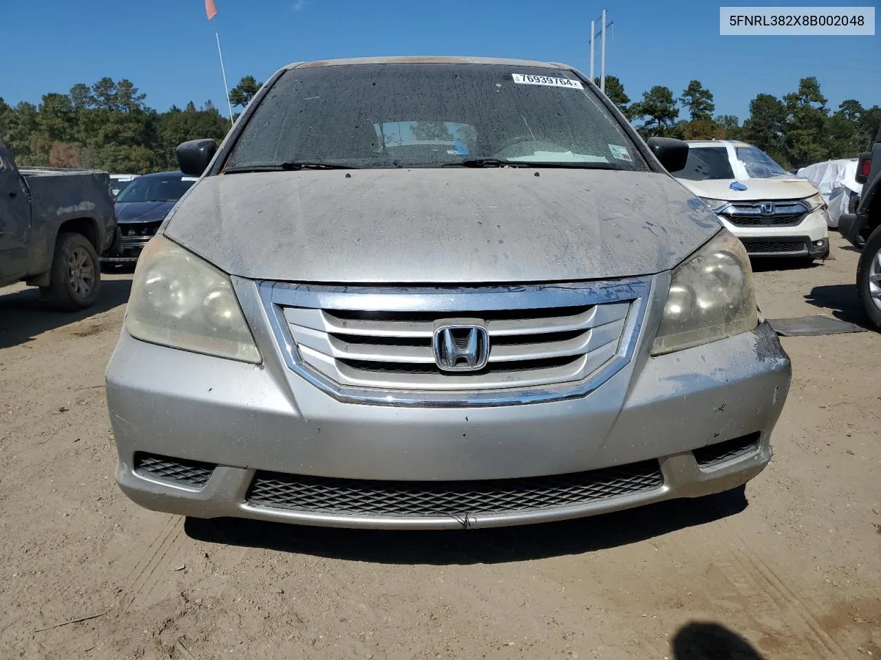 2008 Honda Odyssey Lx VIN: 5FNRL382X8B002048 Lot: 76939764