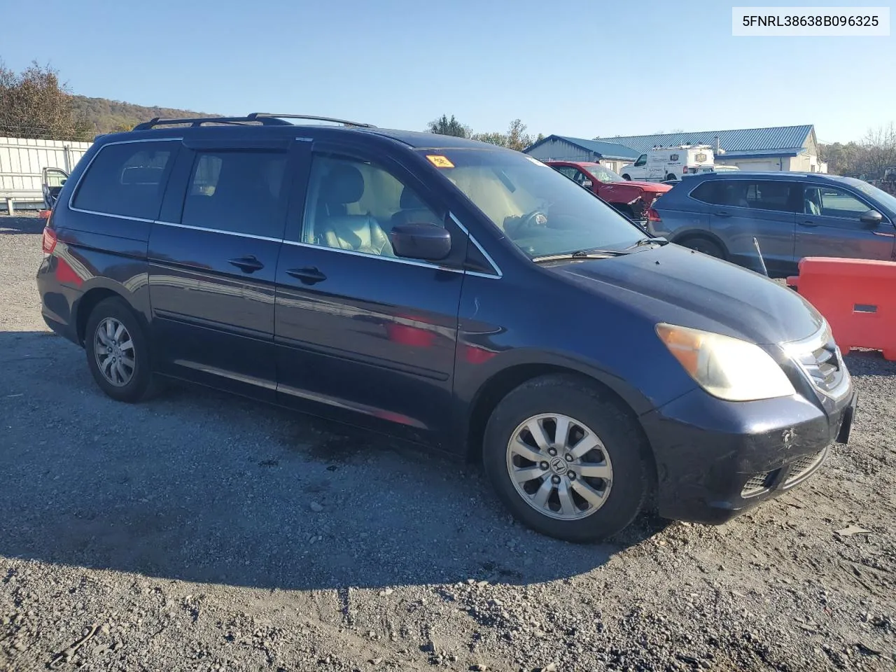 2008 Honda Odyssey Exl VIN: 5FNRL38638B096325 Lot: 76996044