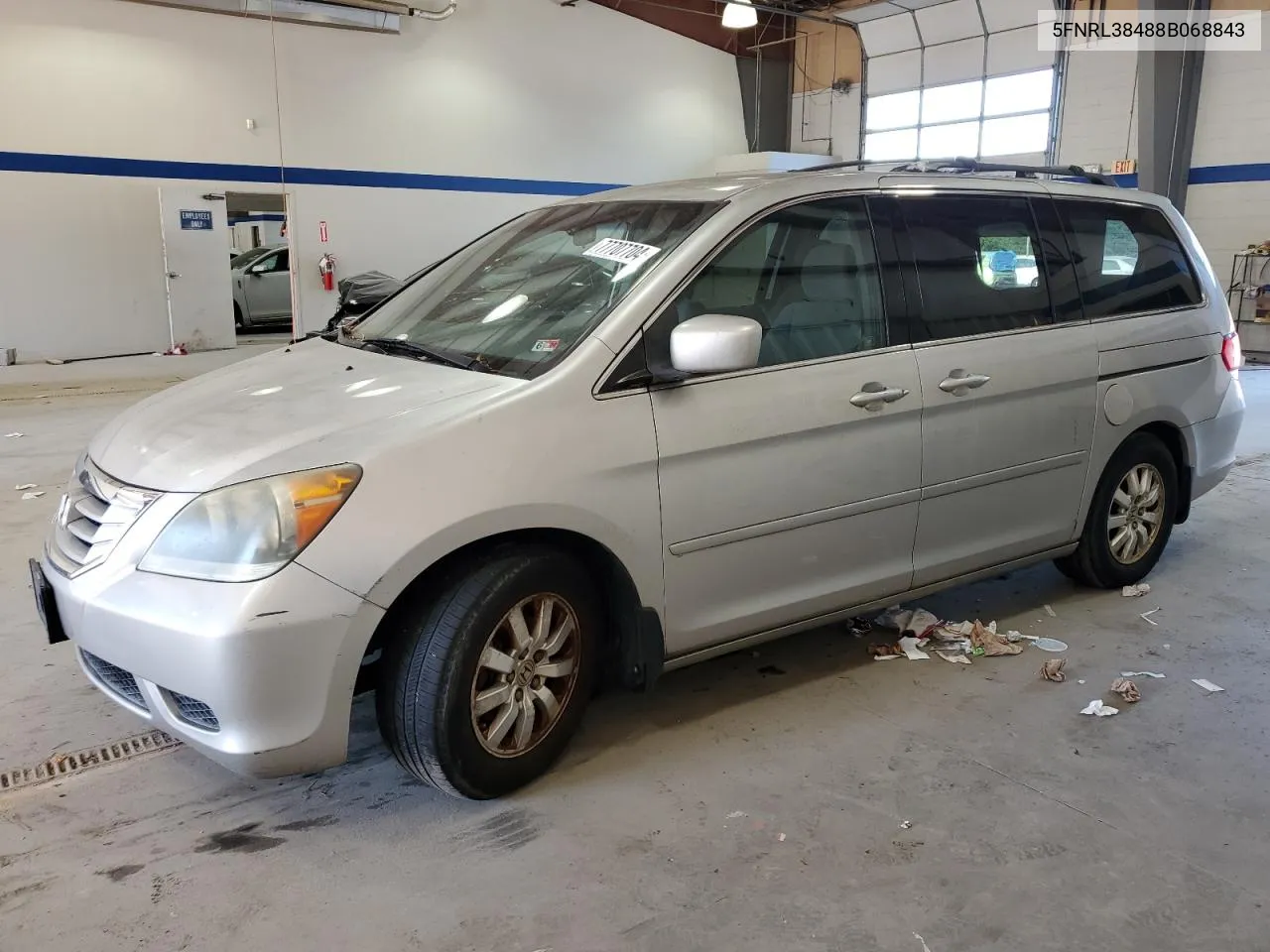 2008 Honda Odyssey Ex VIN: 5FNRL38488B068843 Lot: 77707704