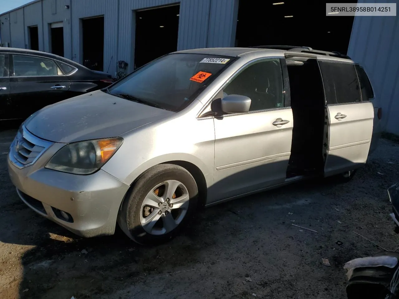 5FNRL38958B014251 2008 Honda Odyssey Touring