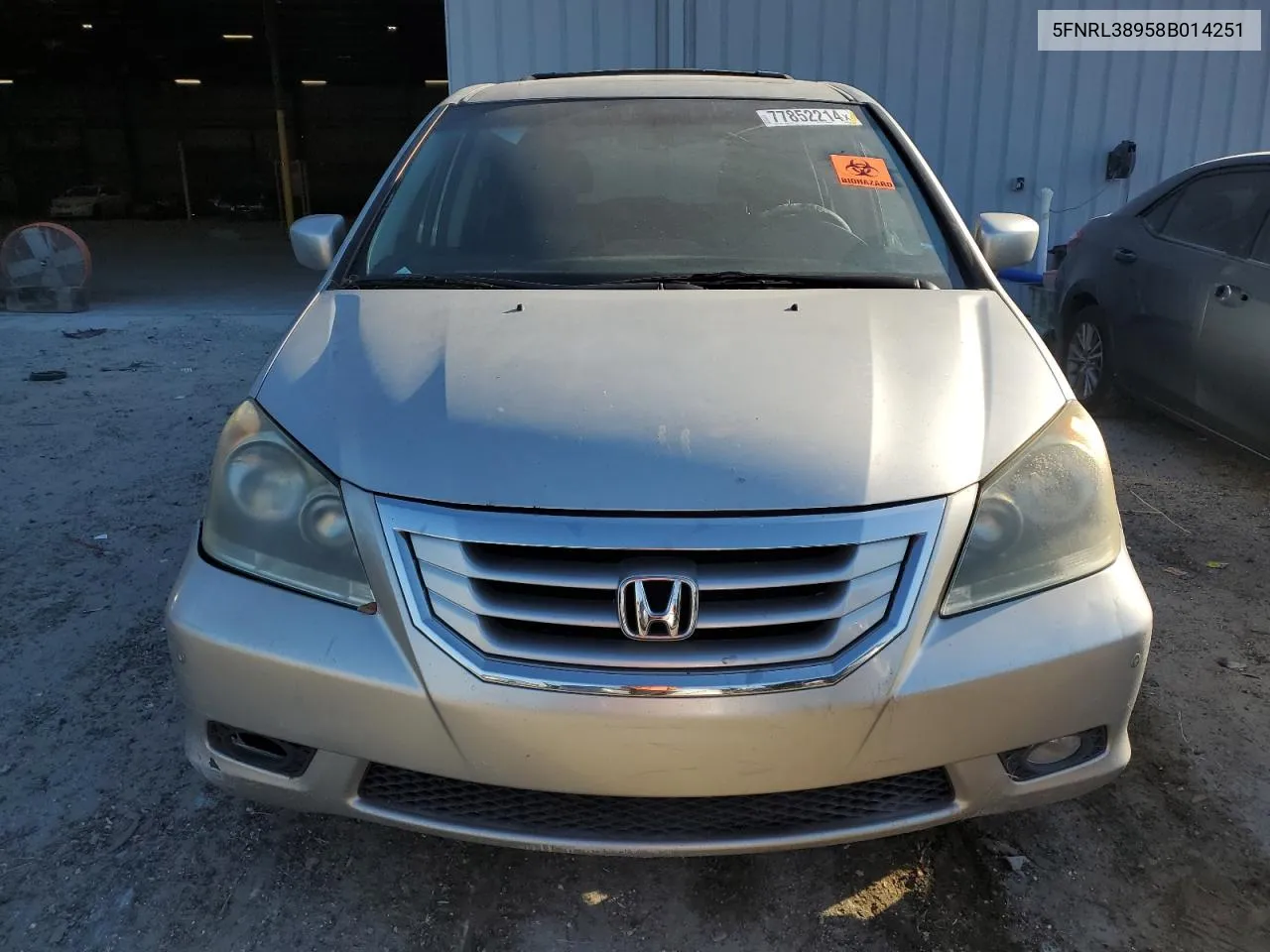 5FNRL38958B014251 2008 Honda Odyssey Touring