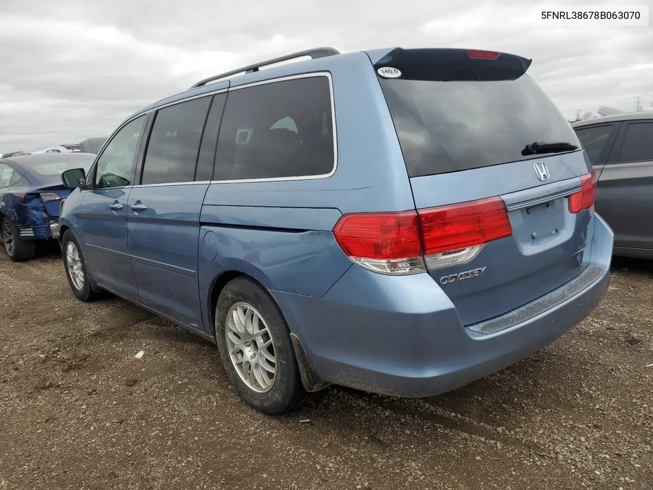 2008 Honda Odyssey Exl VIN: 5FNRL38678B063070 Lot: 79254974