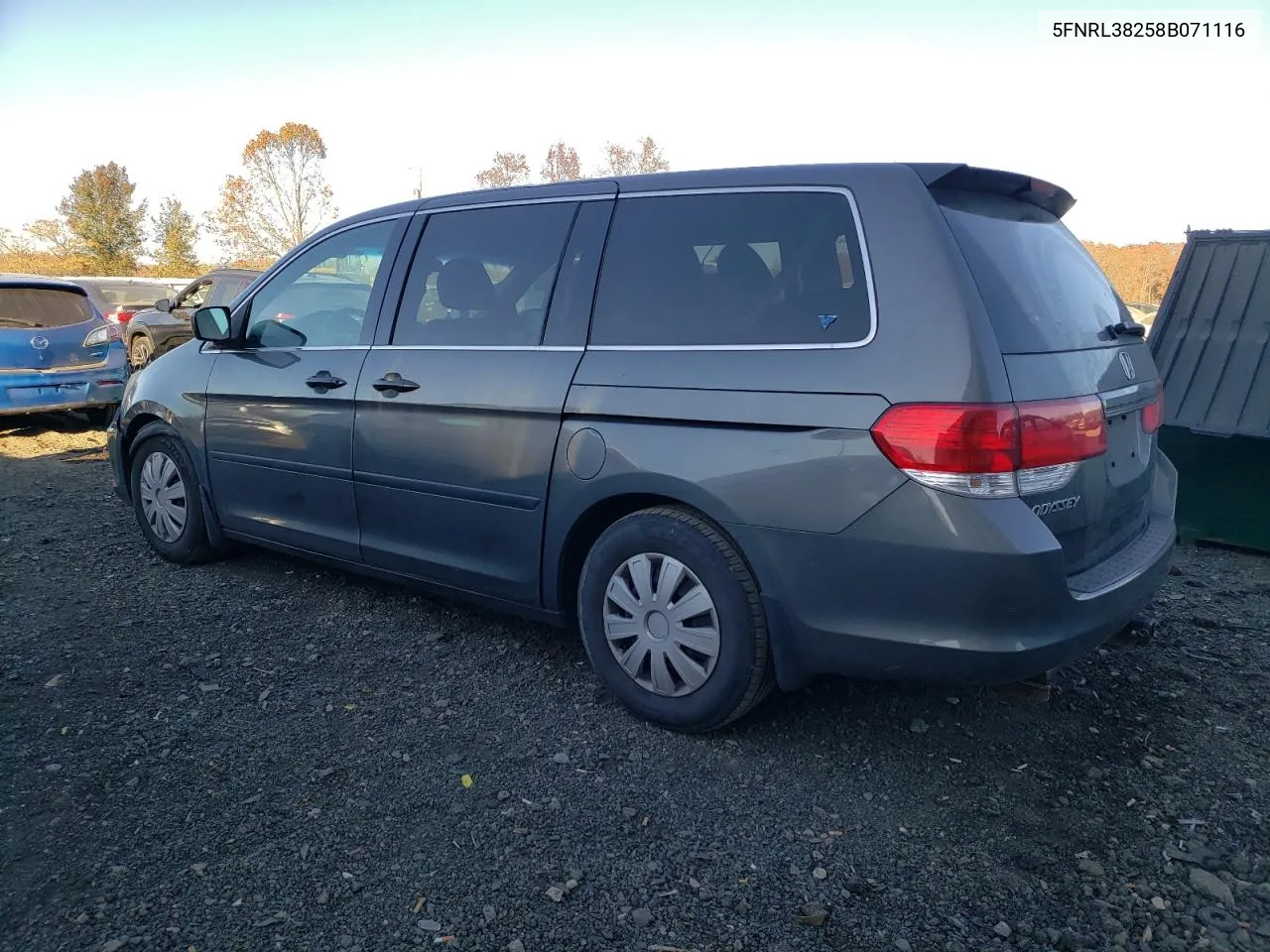 2008 Honda Odyssey Lx VIN: 5FNRL38258B071116 Lot: 79953004