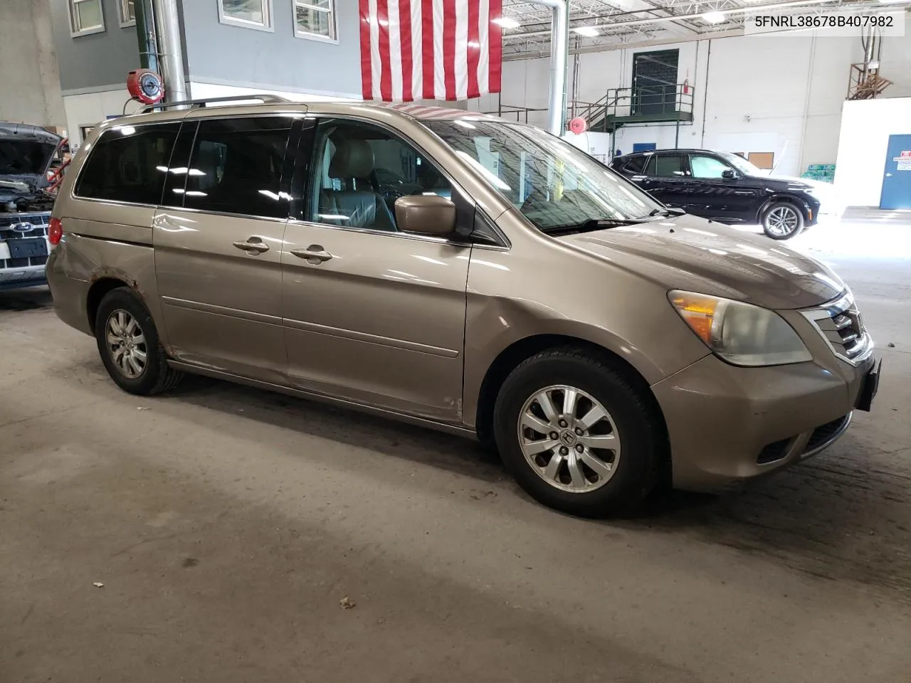 2008 Honda Odyssey Exl VIN: 5FNRL38678B407982 Lot: 80135254