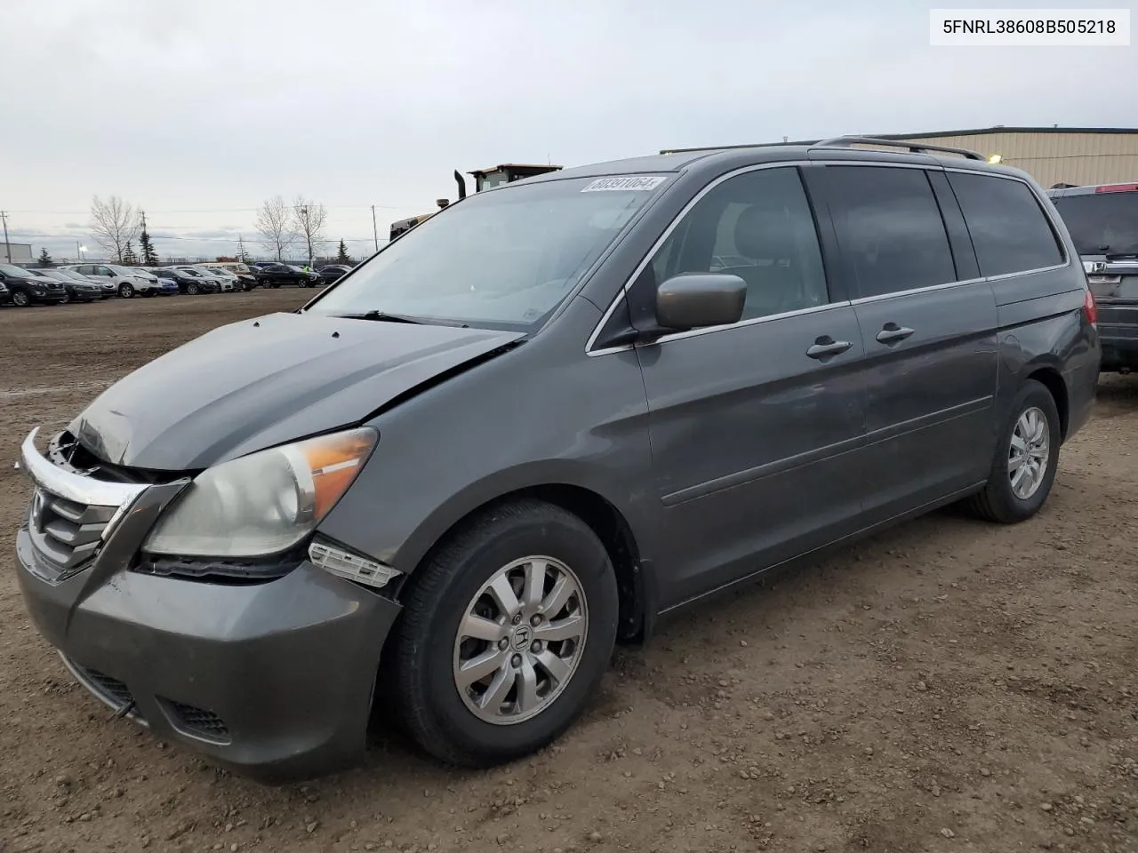 2008 Honda Odyssey Exl VIN: 5FNRL38608B505218 Lot: 80391064