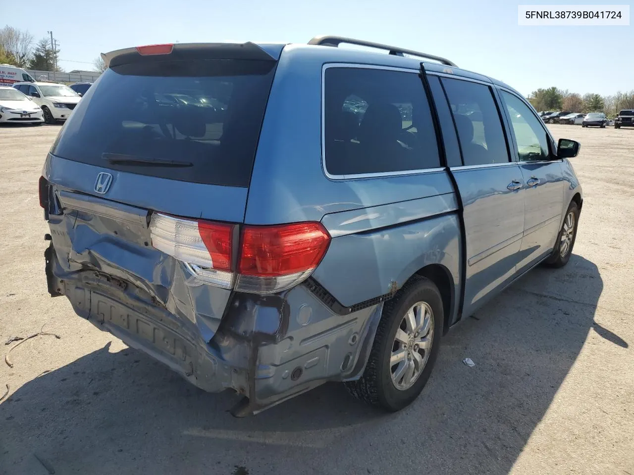 2009 Honda Odyssey Exl VIN: 5FNRL38739B041724 Lot: 48649764