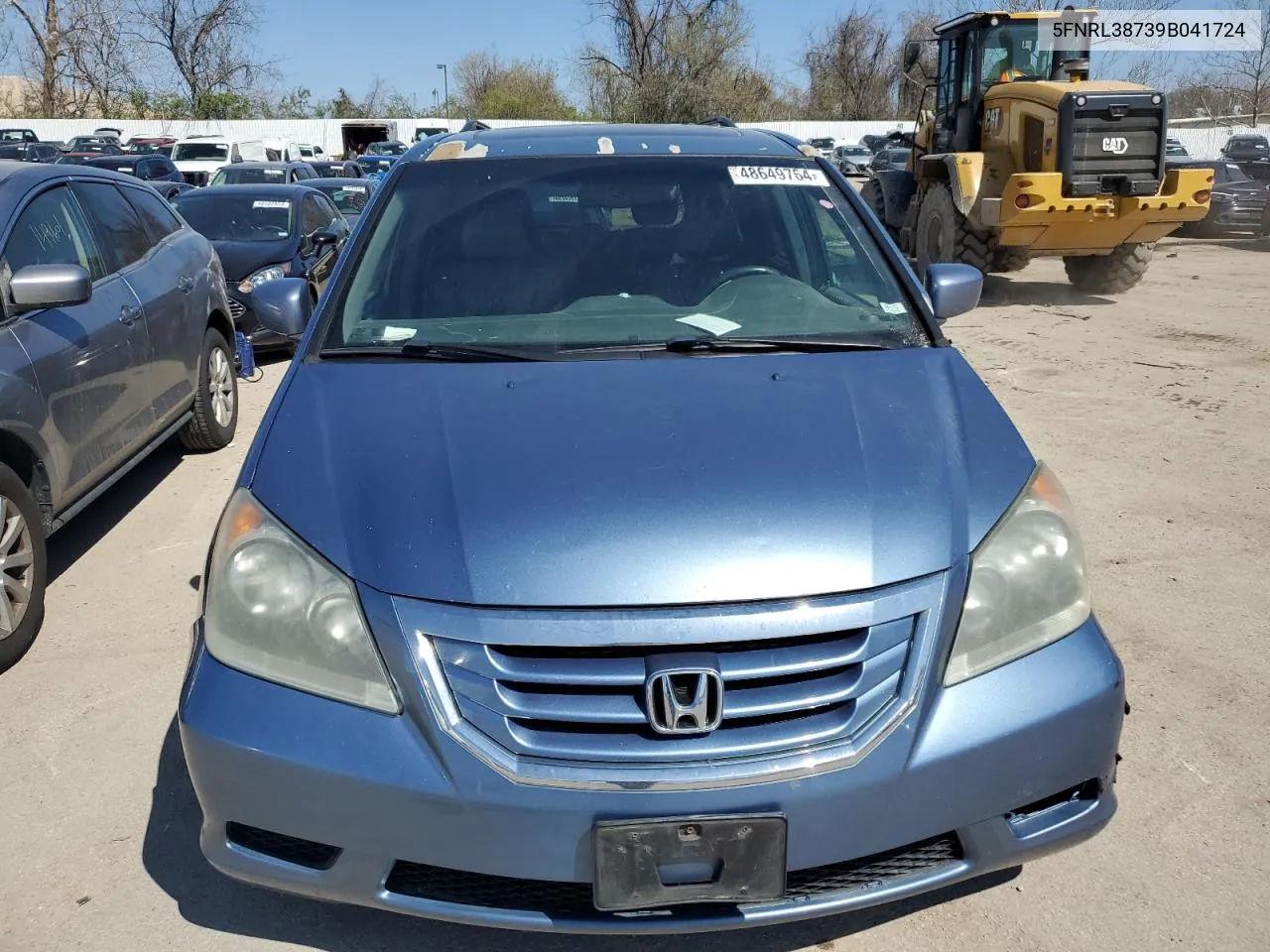 2009 Honda Odyssey Exl VIN: 5FNRL38739B041724 Lot: 48649764