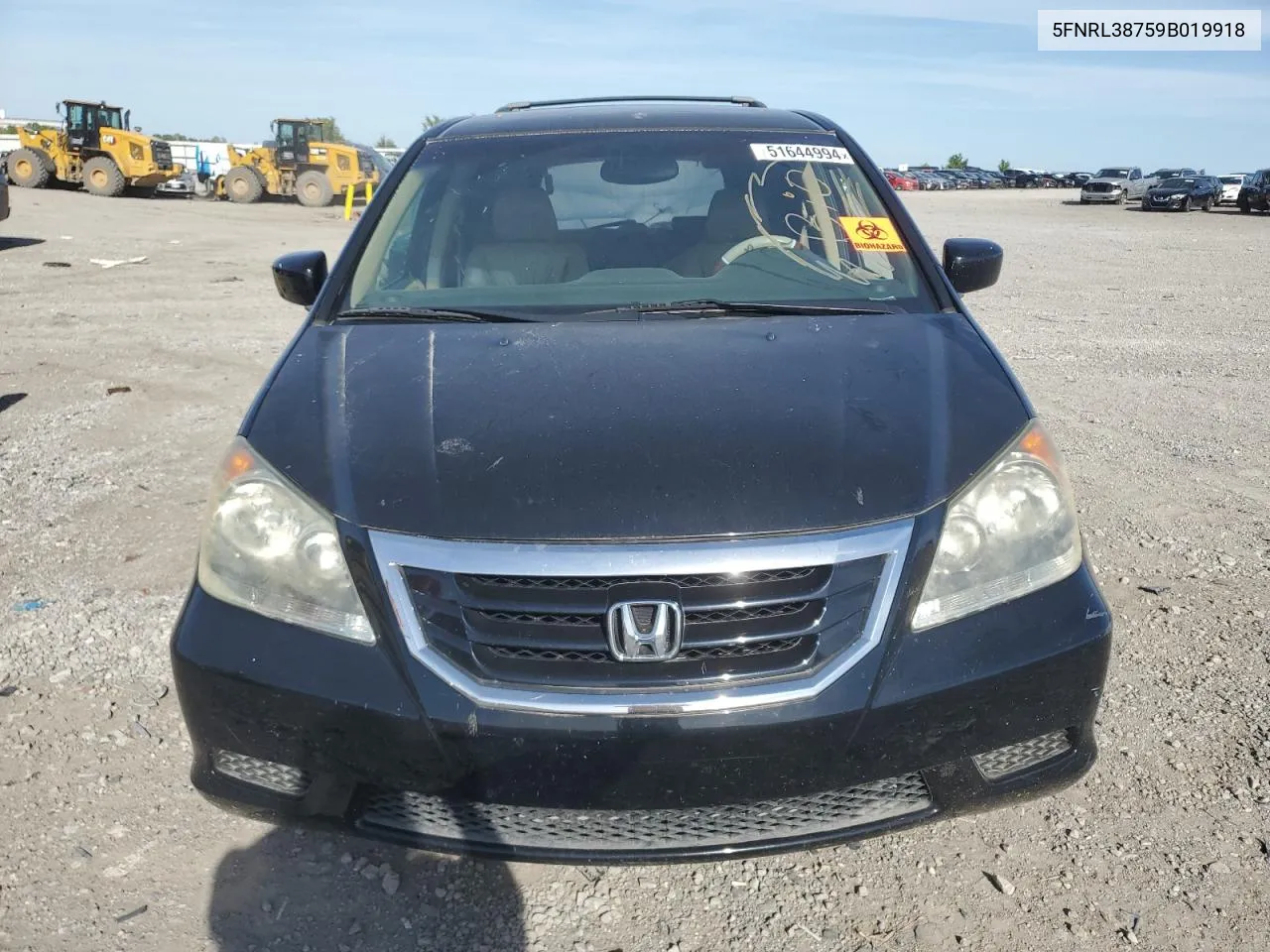 2009 Honda Odyssey Exl VIN: 5FNRL38759B019918 Lot: 51644994