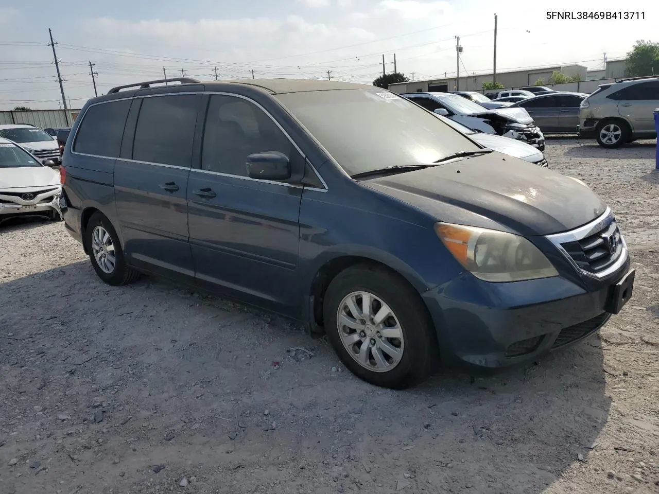 2009 Honda Odyssey Ex VIN: 5FNRL38469B413711 Lot: 52883244