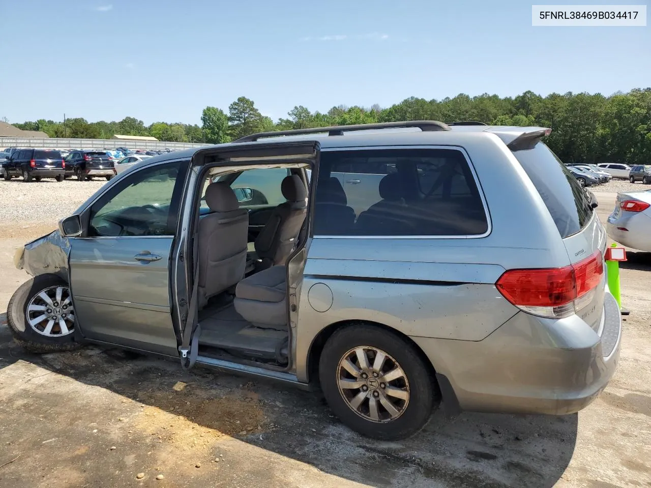 2009 Honda Odyssey Ex VIN: 5FNRL38469B034417 Lot: 54408084