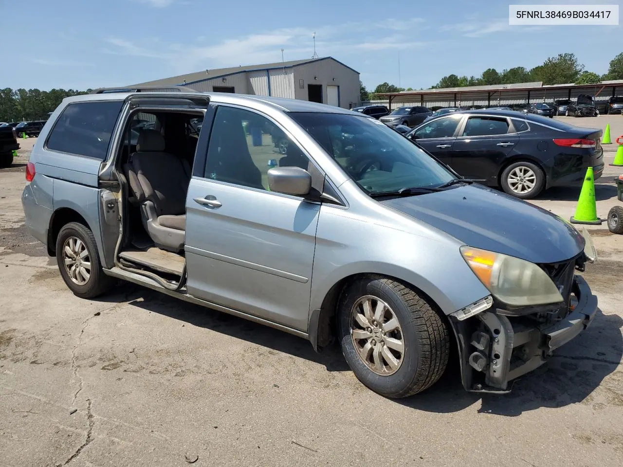 5FNRL38469B034417 2009 Honda Odyssey Ex