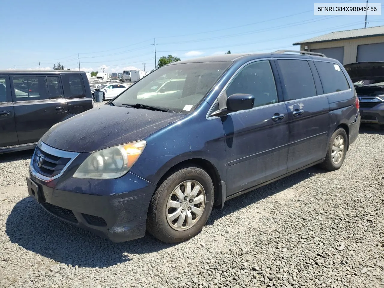 5FNRL384X9B046456 2009 Honda Odyssey Ex