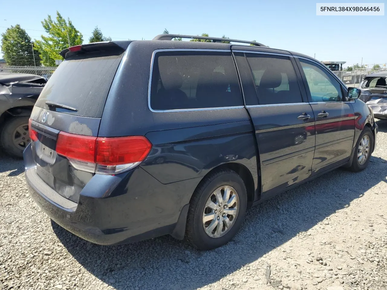 2009 Honda Odyssey Ex VIN: 5FNRL384X9B046456 Lot: 55519333