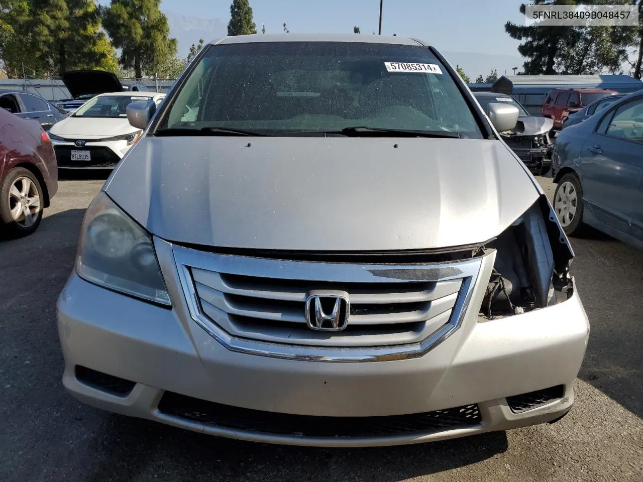 5FNRL38409B048457 2009 Honda Odyssey Ex