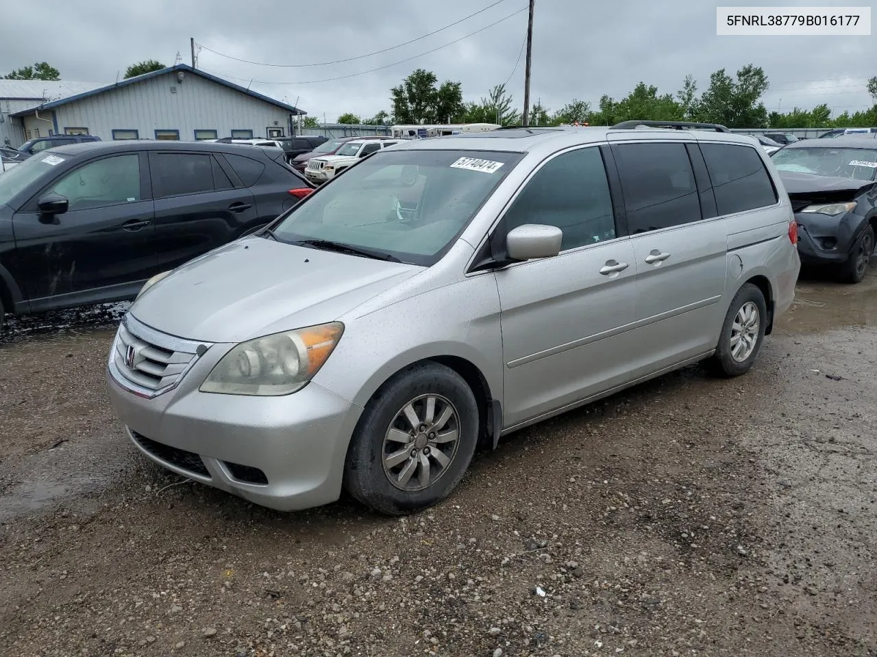 2009 Honda Odyssey Exl VIN: 5FNRL38779B016177 Lot: 57740474