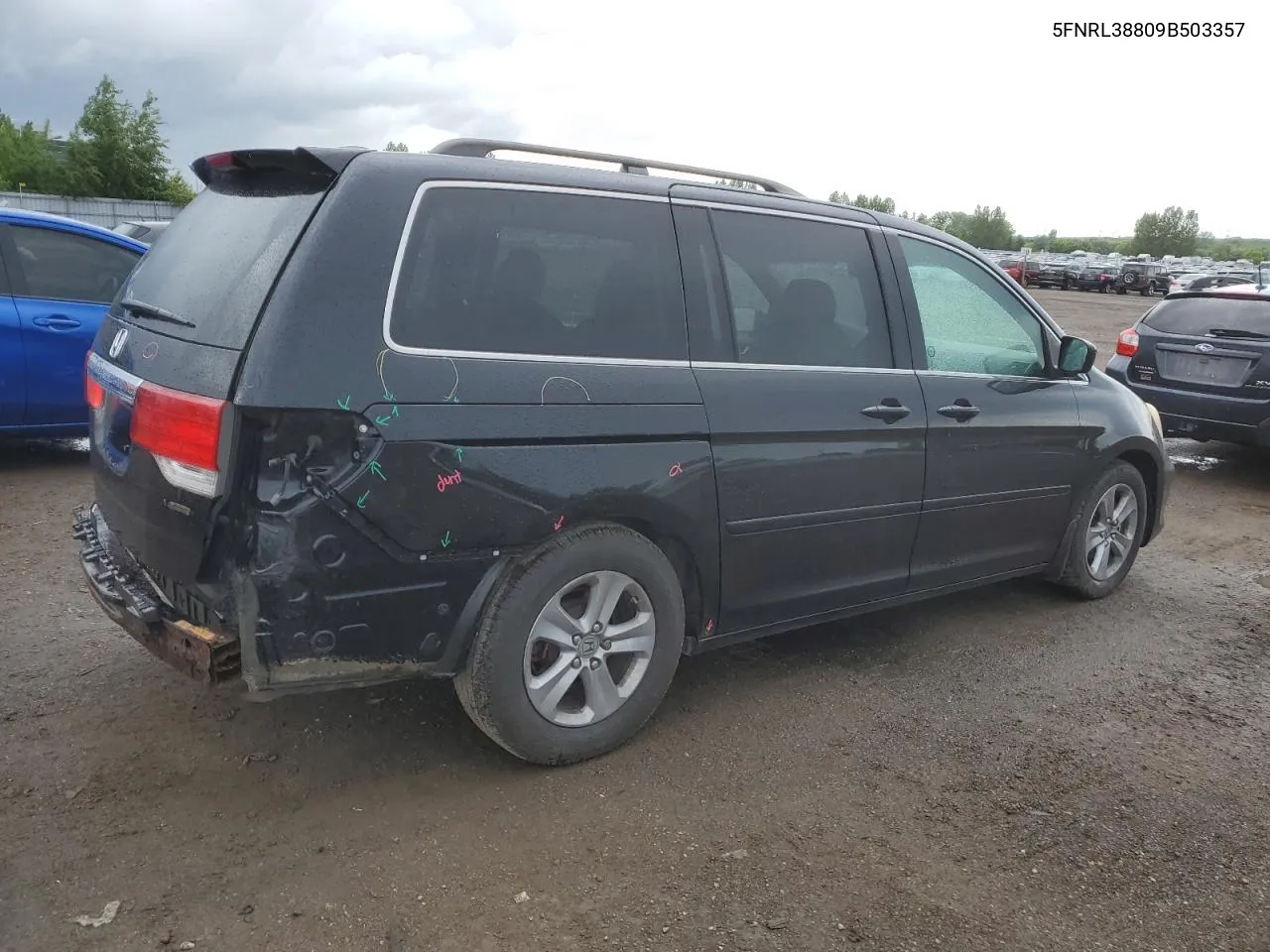 5FNRL38809B503357 2009 Honda Odyssey Touring