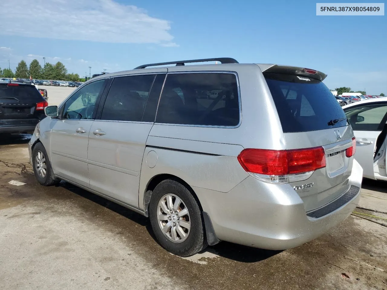 2009 Honda Odyssey Exl VIN: 5FNRL387X9B054809 Lot: 60042364