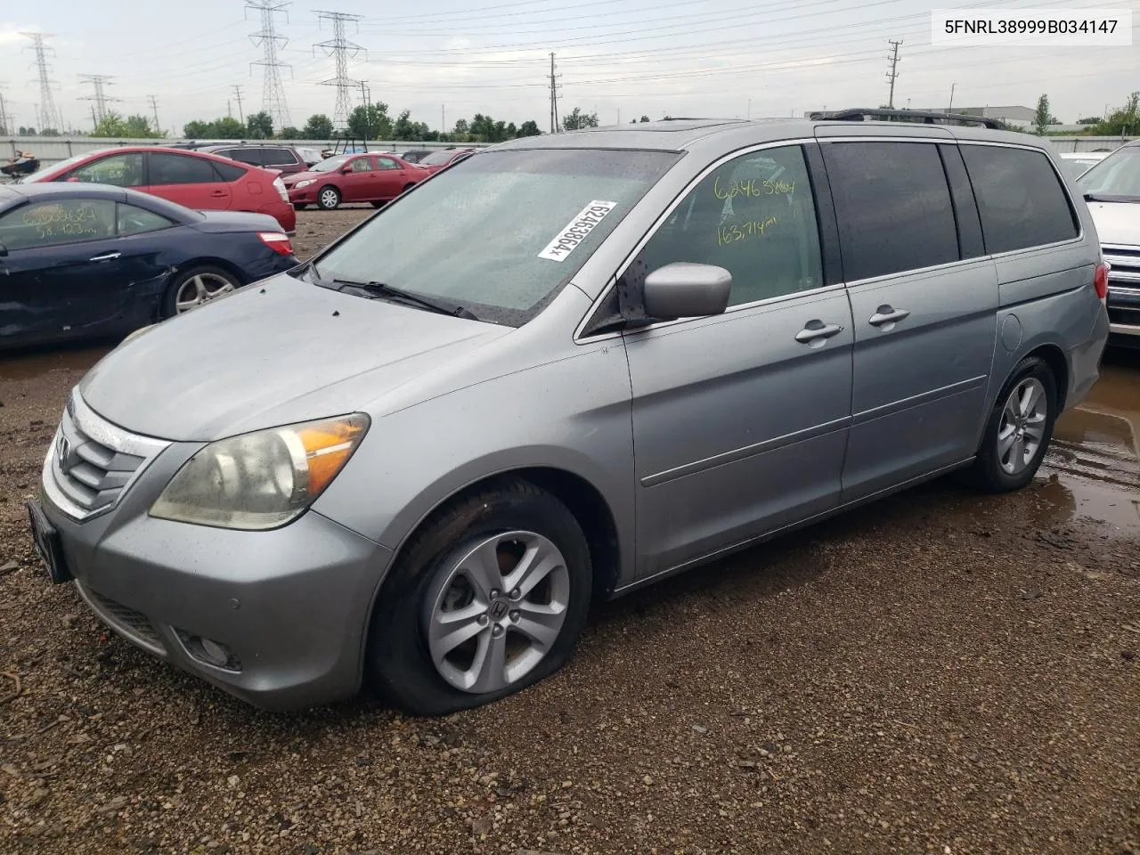 2009 Honda Odyssey Touring VIN: 5FNRL38999B034147 Lot: 62463864