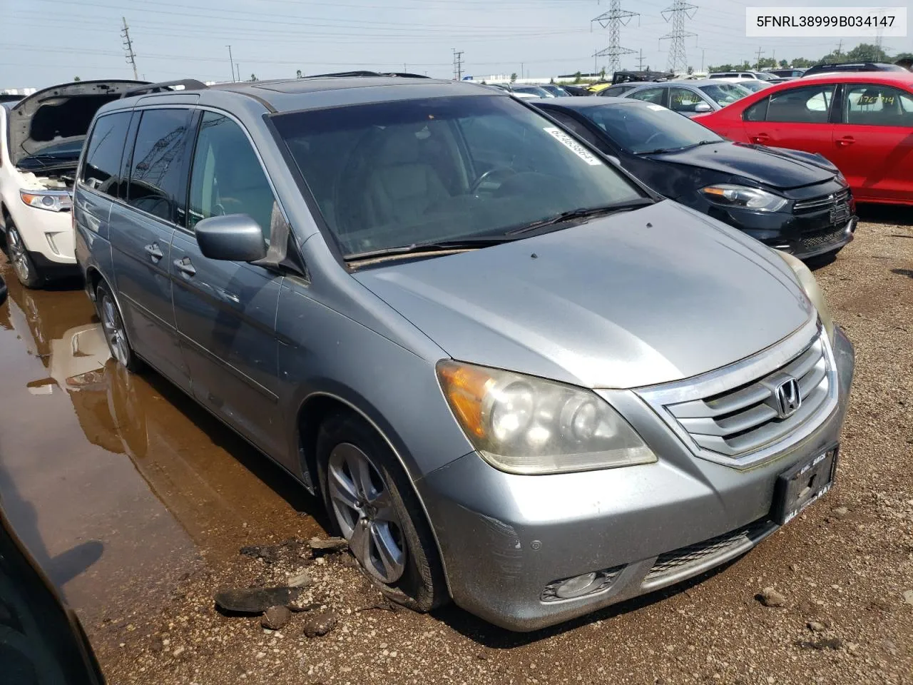 2009 Honda Odyssey Touring VIN: 5FNRL38999B034147 Lot: 62463864