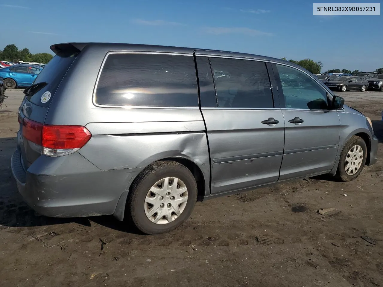 2009 Honda Odyssey Lx VIN: 5FNRL382X9B057231 Lot: 65614154