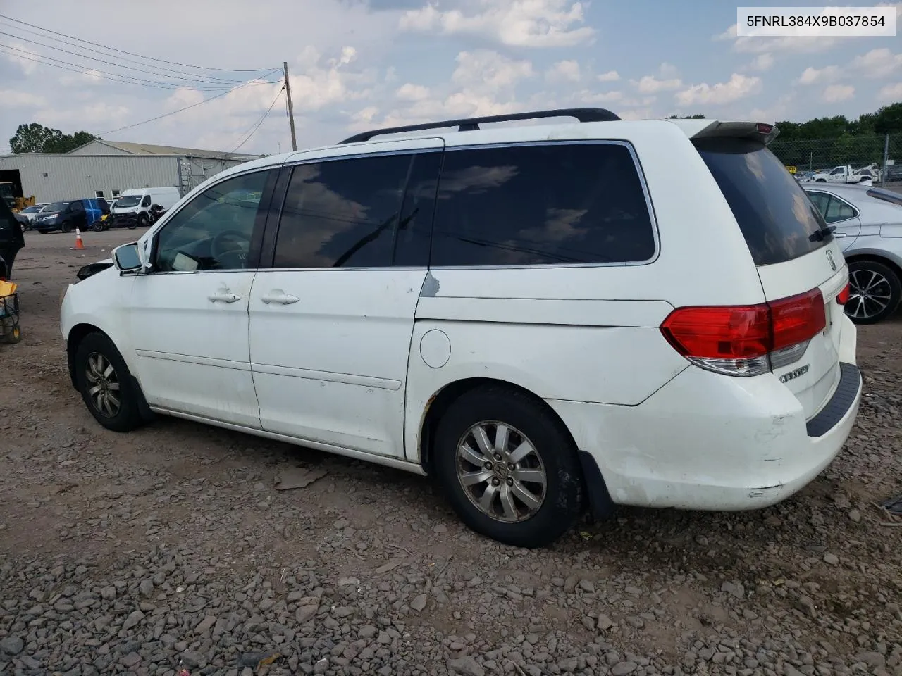 2009 Honda Odyssey Ex VIN: 5FNRL384X9B037854 Lot: 65709264