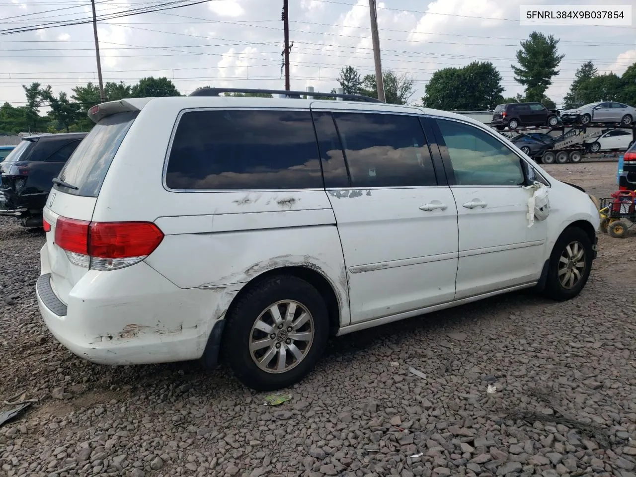 5FNRL384X9B037854 2009 Honda Odyssey Ex