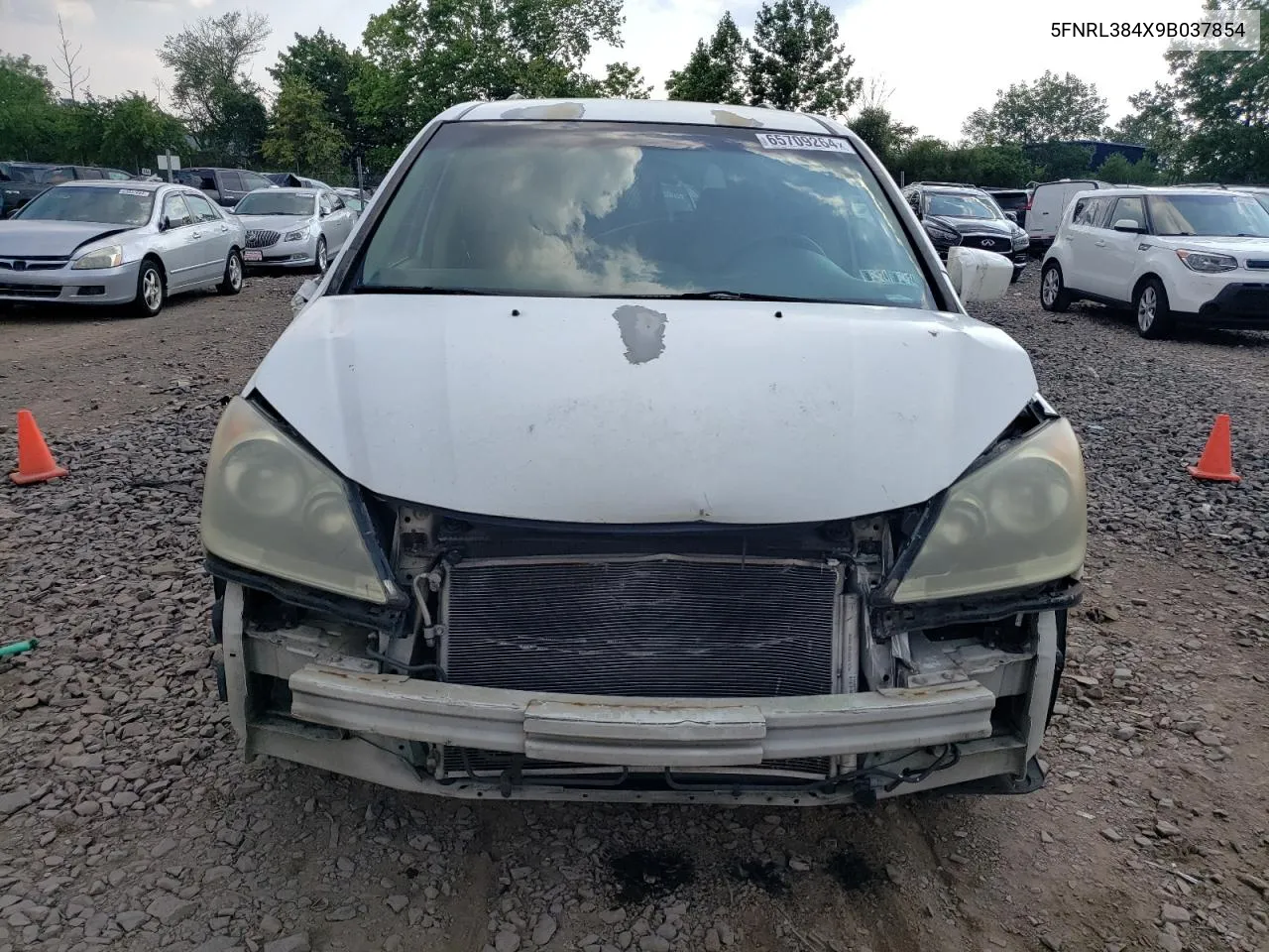 5FNRL384X9B037854 2009 Honda Odyssey Ex