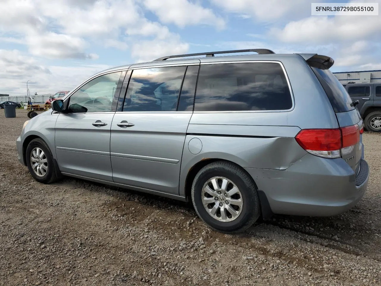 2009 Honda Odyssey Exl VIN: 5FNRL38729B055100 Lot: 65849554