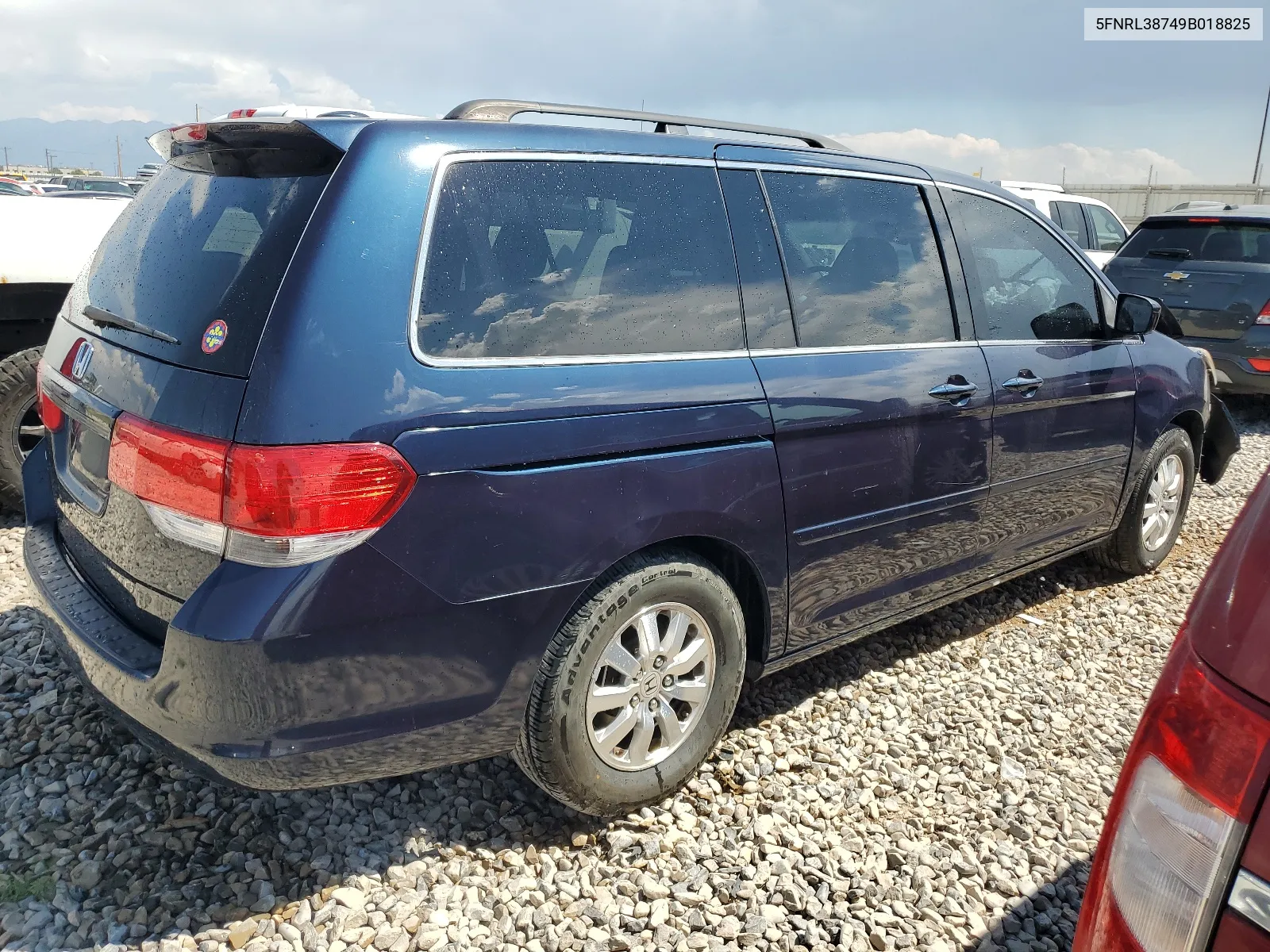 2009 Honda Odyssey Exl VIN: 5FNRL38749B018825 Lot: 66560524