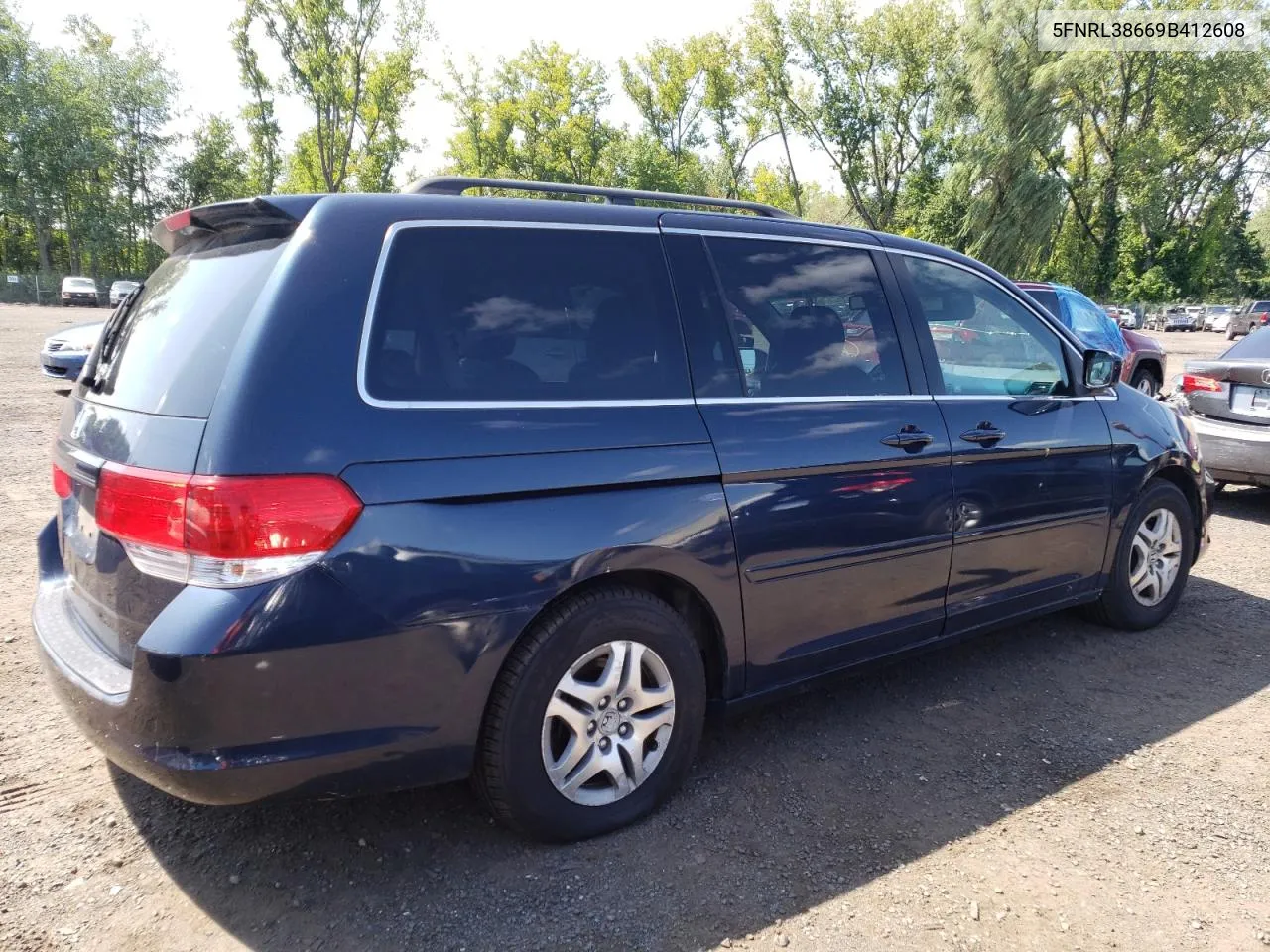 2009 Honda Odyssey Exl VIN: 5FNRL38669B412608 Lot: 66578364