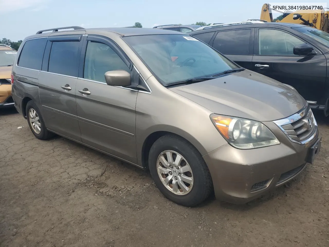 2009 Honda Odyssey Ex VIN: 5FNRL38419B047740 Lot: 66684174