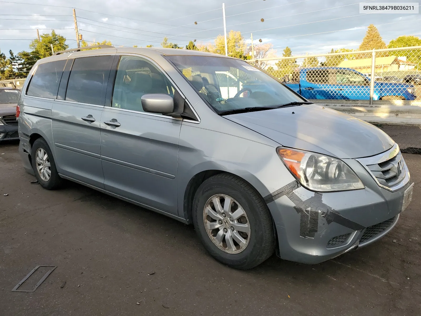 2009 Honda Odyssey Ex VIN: 5FNRL38479B036211 Lot: 67779074