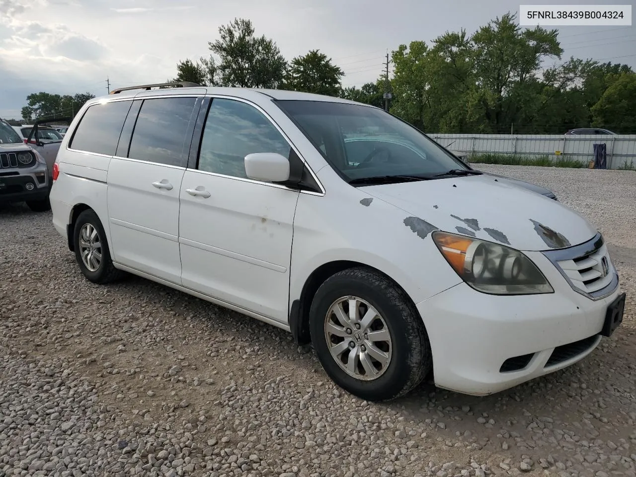 2009 Honda Odyssey Ex VIN: 5FNRL38439B004324 Lot: 67858444