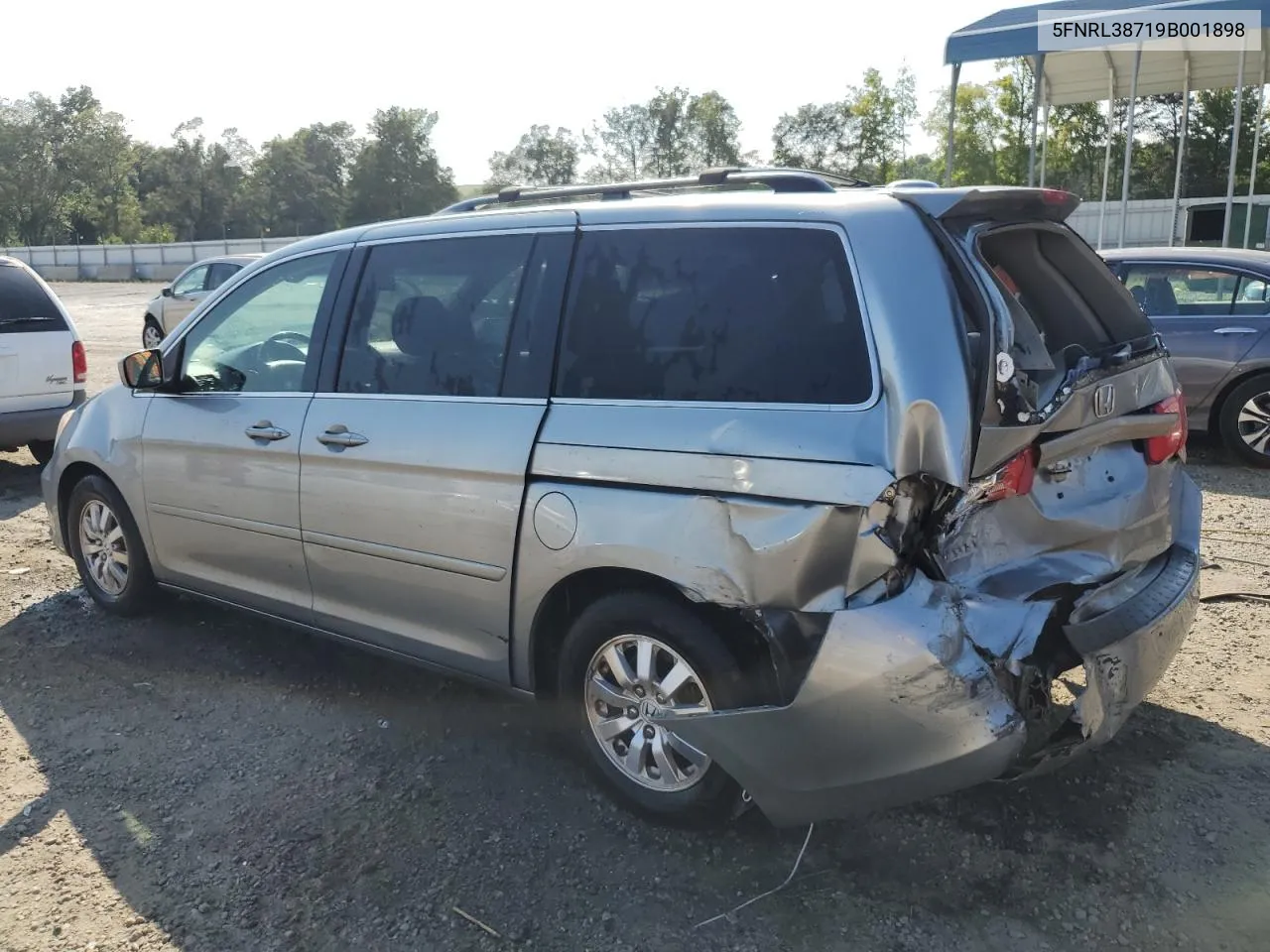 2009 Honda Odyssey Exl VIN: 5FNRL38719B001898 Lot: 68281614