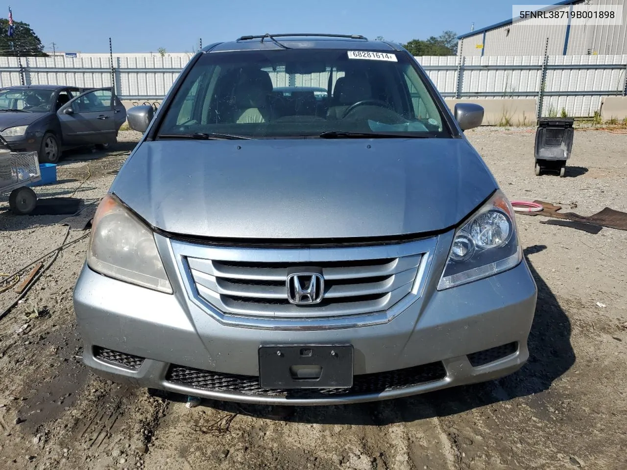 2009 Honda Odyssey Exl VIN: 5FNRL38719B001898 Lot: 68281614