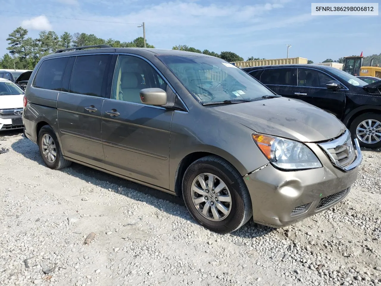 2009 Honda Odyssey Exl VIN: 5FNRL38629B006812 Lot: 68378204