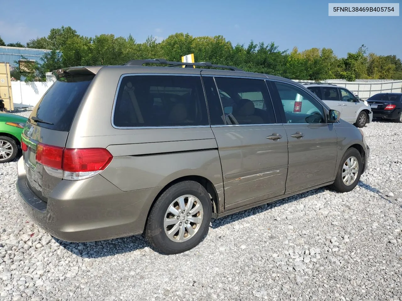 2009 Honda Odyssey Ex VIN: 5FNRL38469B405754 Lot: 69031704