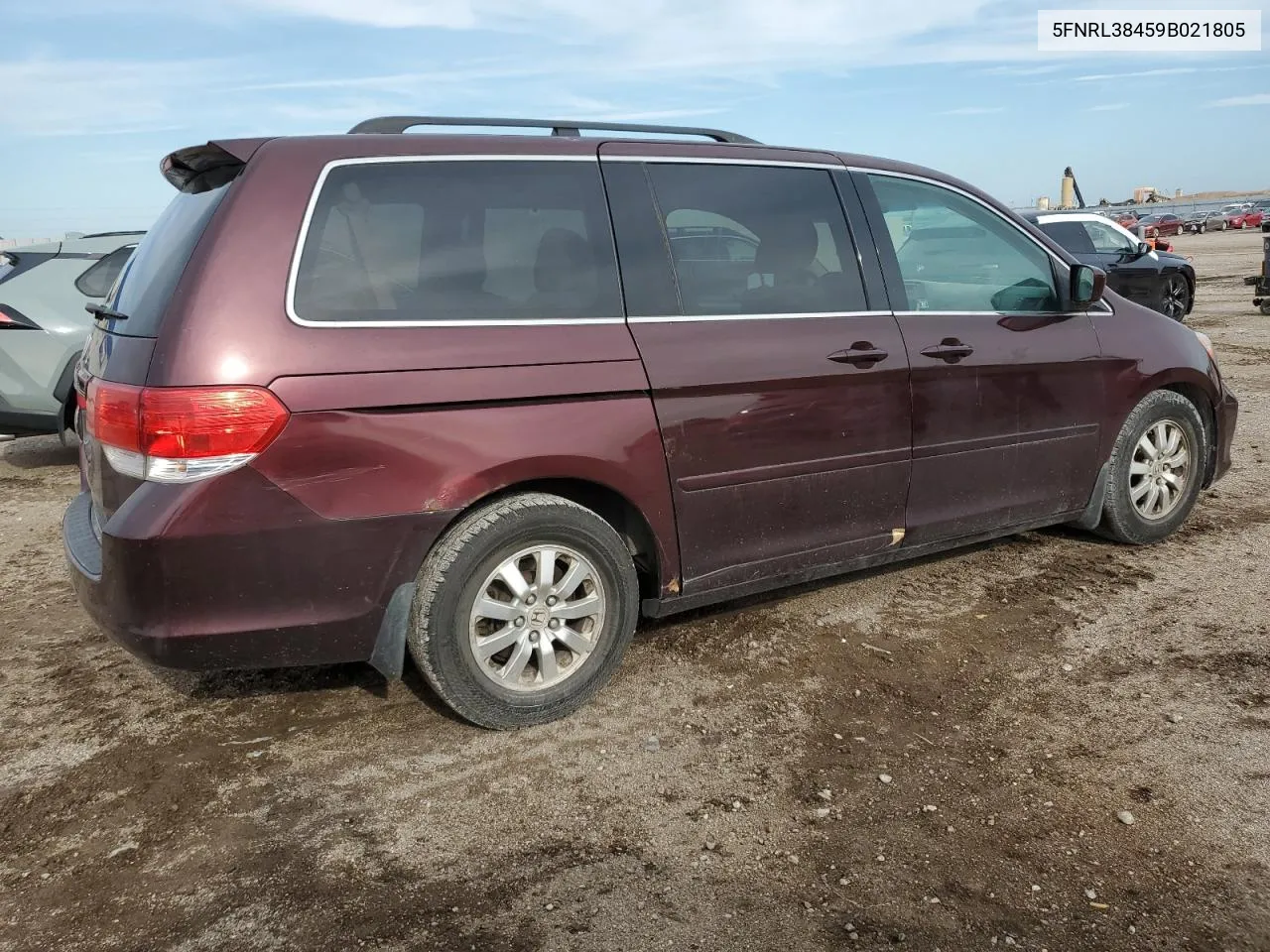 2009 Honda Odyssey Ex VIN: 5FNRL38459B021805 Lot: 69307424