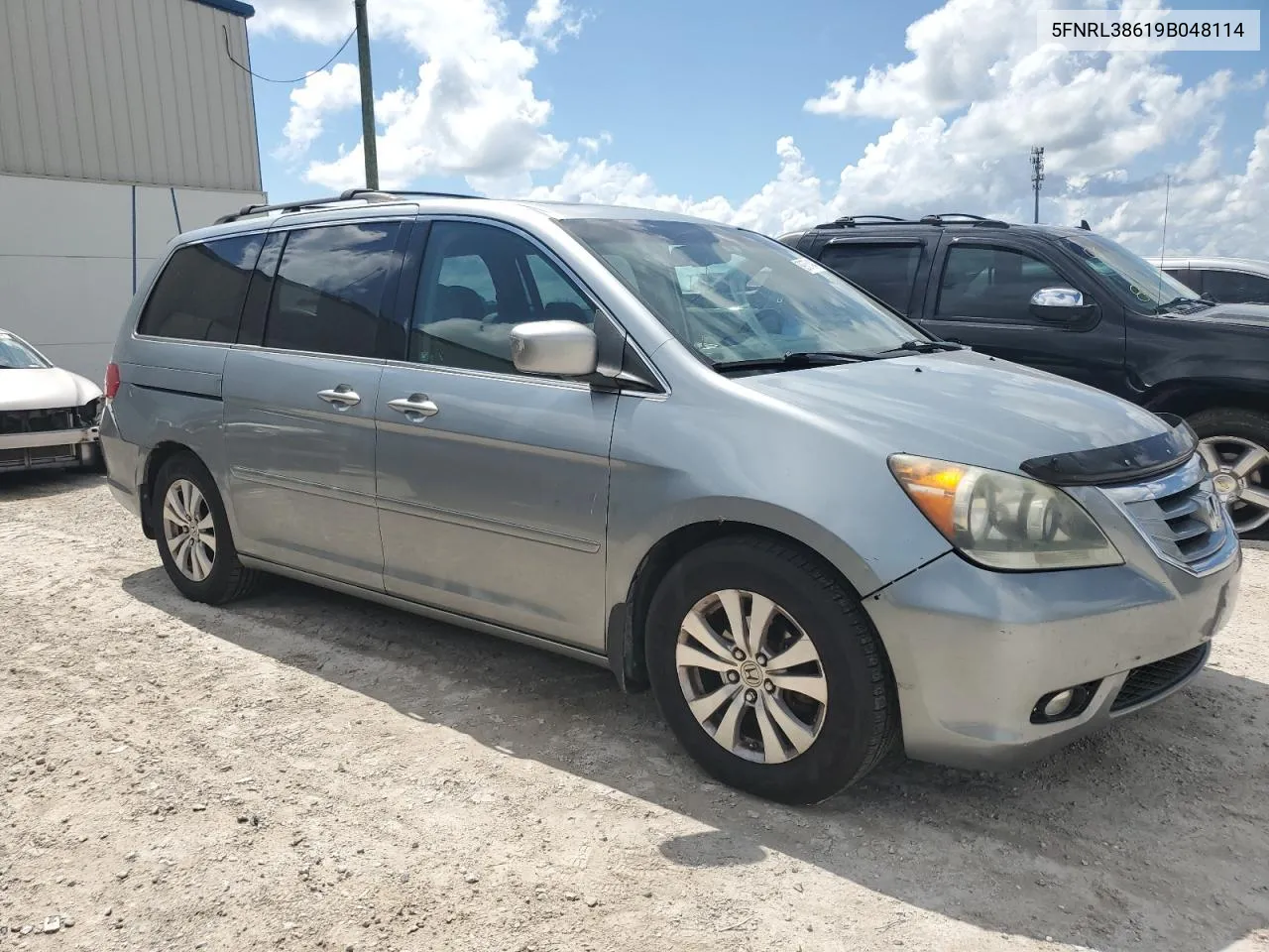 2009 Honda Odyssey Exl VIN: 5FNRL38619B048114 Lot: 69767494