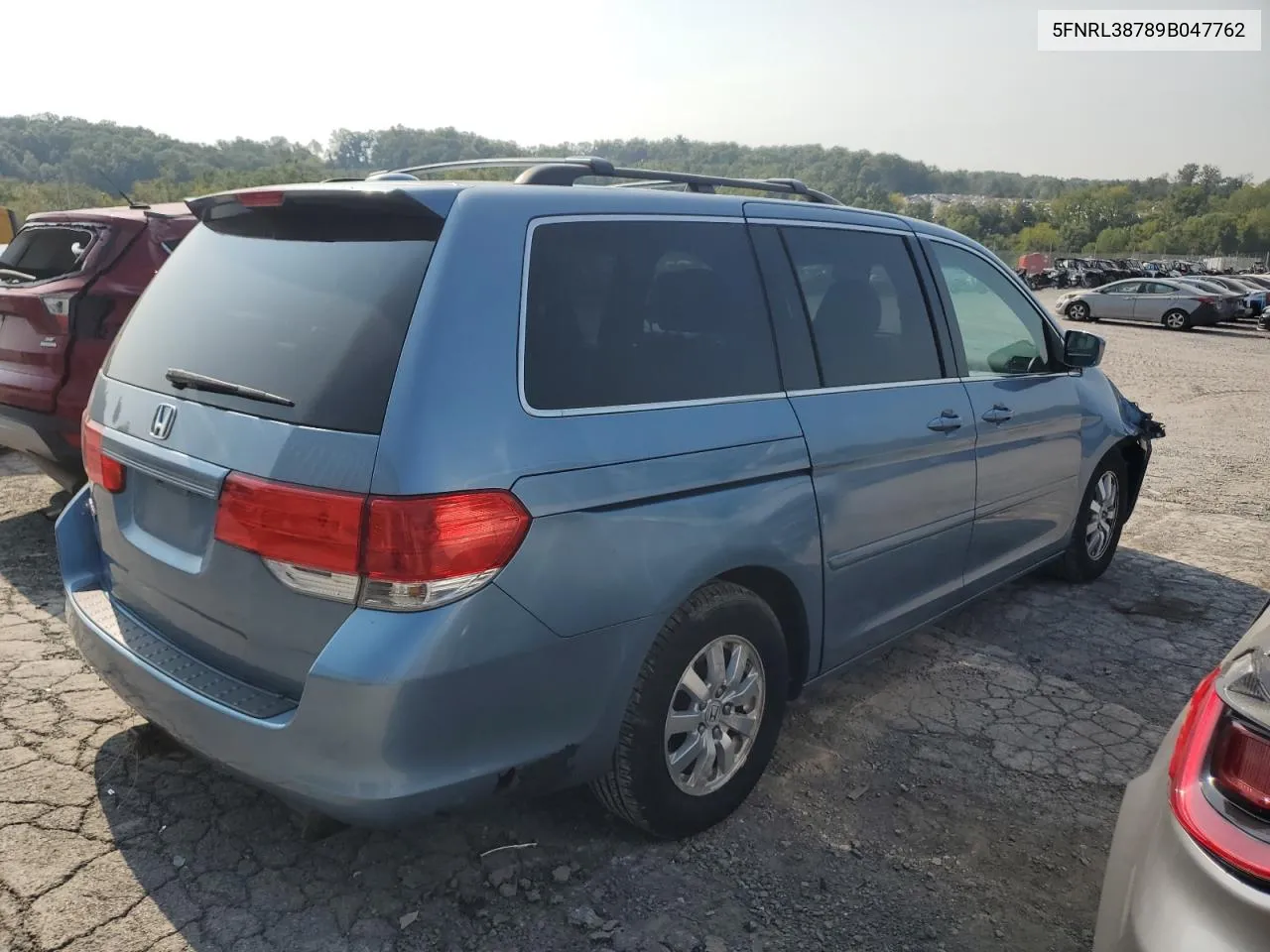 2009 Honda Odyssey Exl VIN: 5FNRL38789B047762 Lot: 70757834