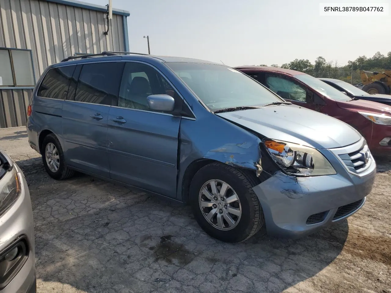 2009 Honda Odyssey Exl VIN: 5FNRL38789B047762 Lot: 70757834