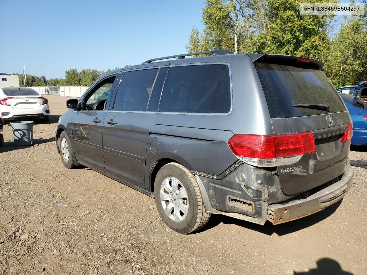 2009 Honda Odyssey Ex VIN: 5FNRL38469B504297 Lot: 71201554