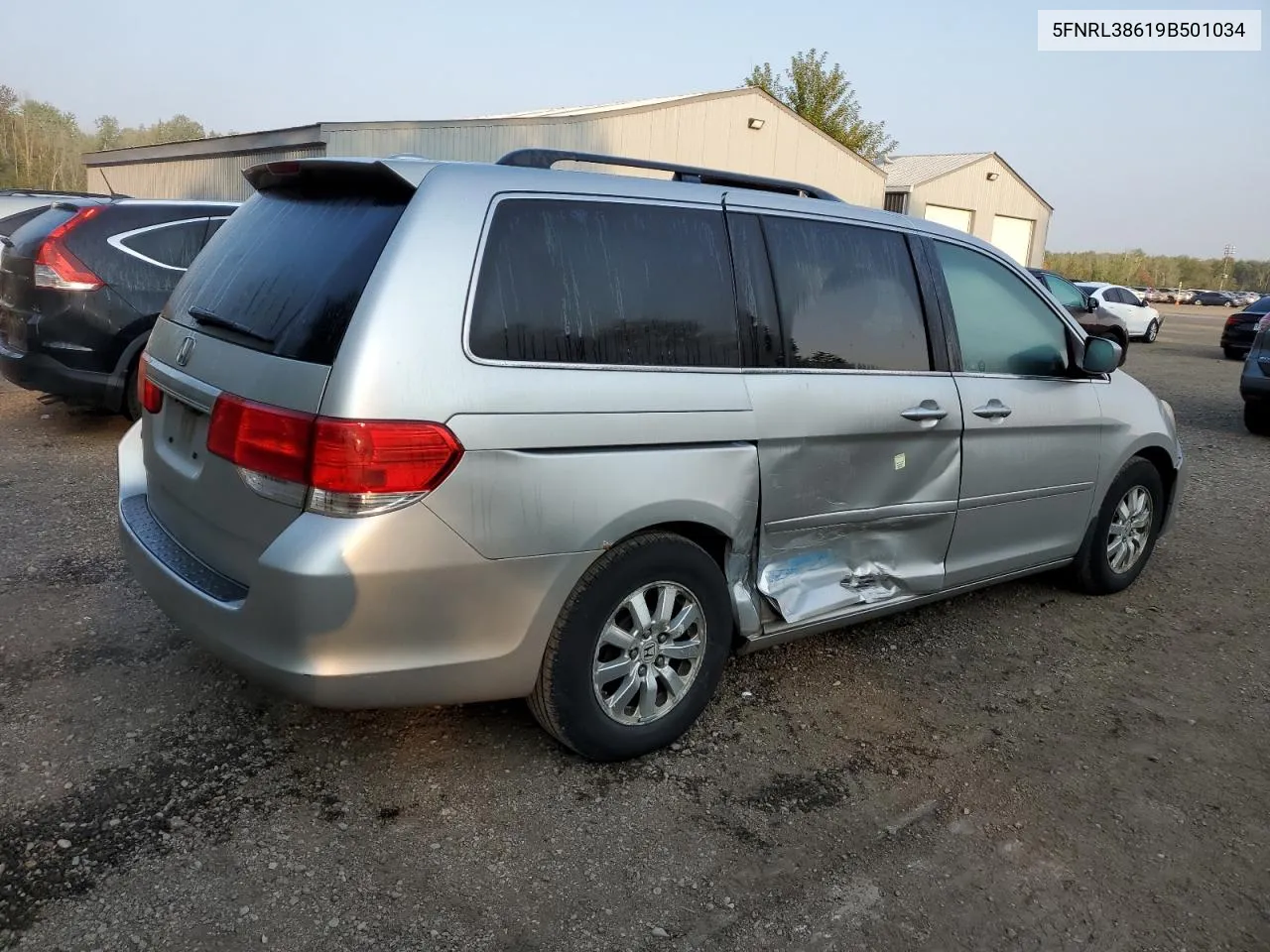 2009 Honda Odyssey Exl VIN: 5FNRL38619B501034 Lot: 71433584