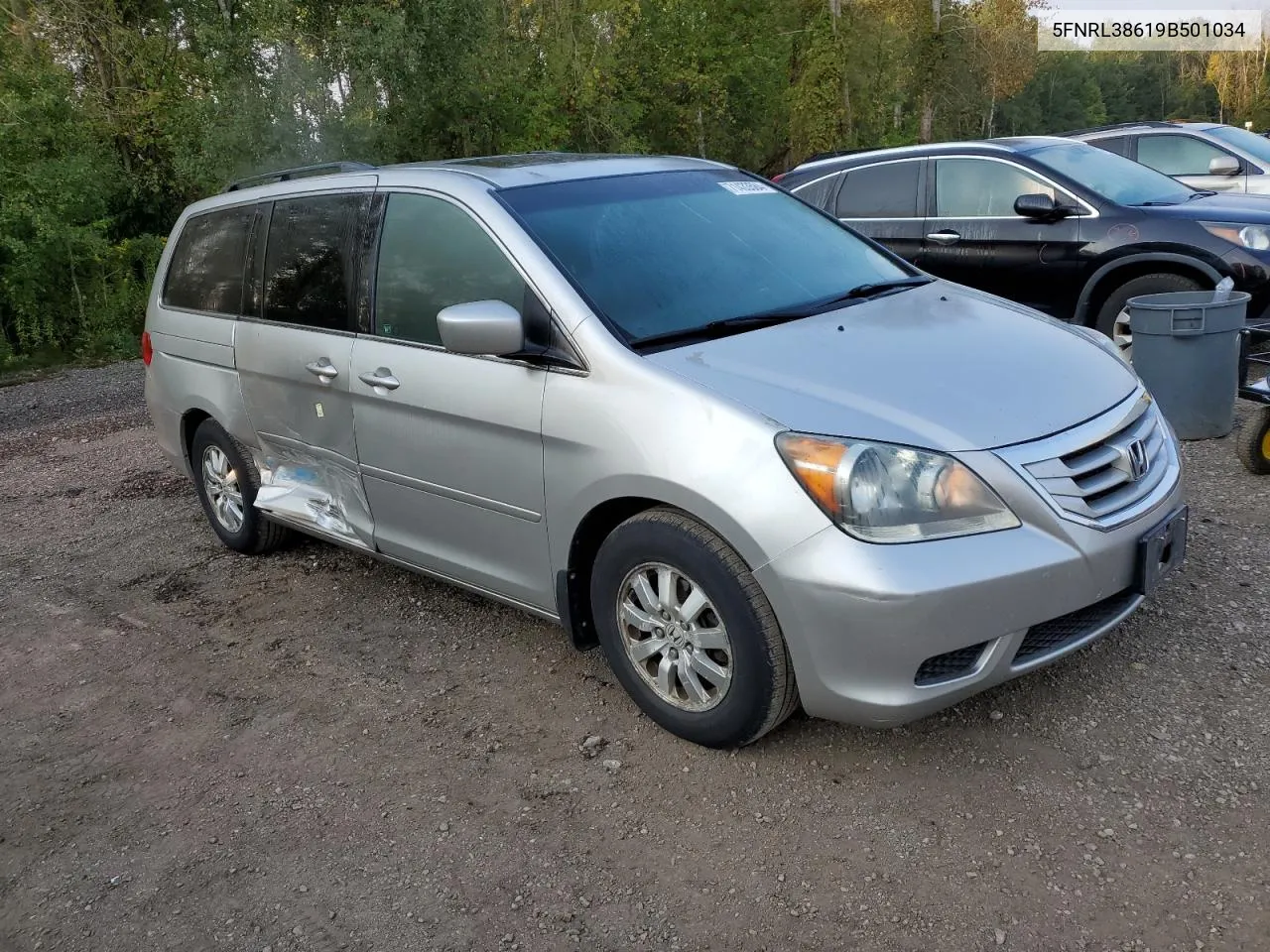 2009 Honda Odyssey Exl VIN: 5FNRL38619B501034 Lot: 71433584