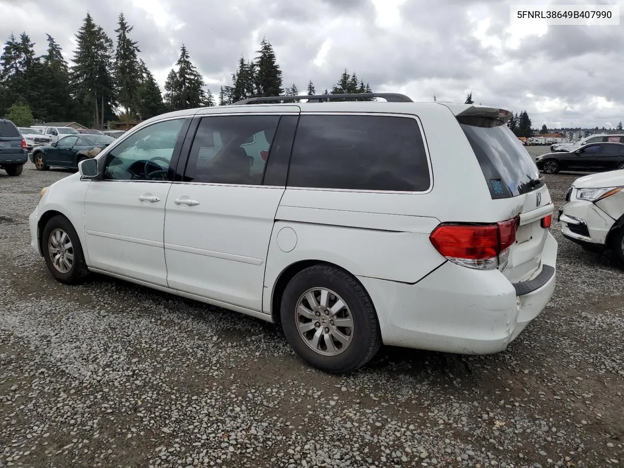 2009 Honda Odyssey Exl VIN: 5FNRL38649B407990 Lot: 71435034